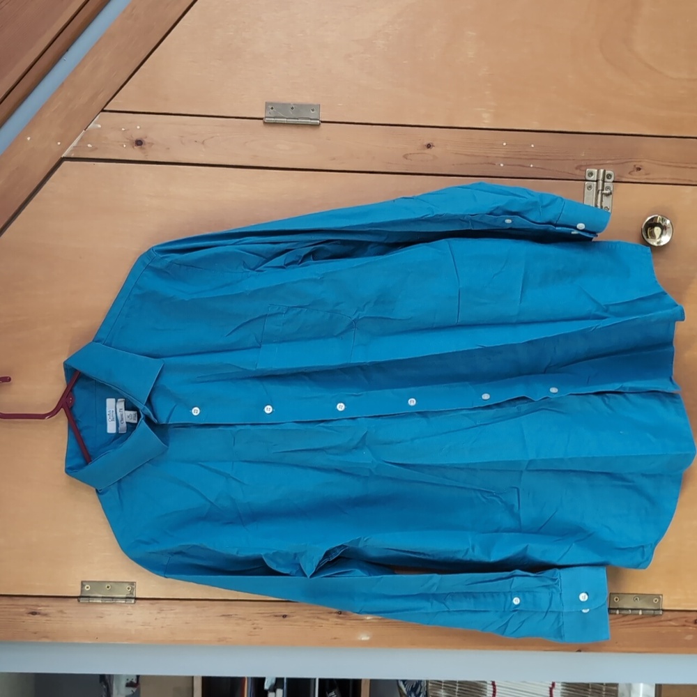 Men's Croft & Barrow Blue Classic Fit Dress shirt